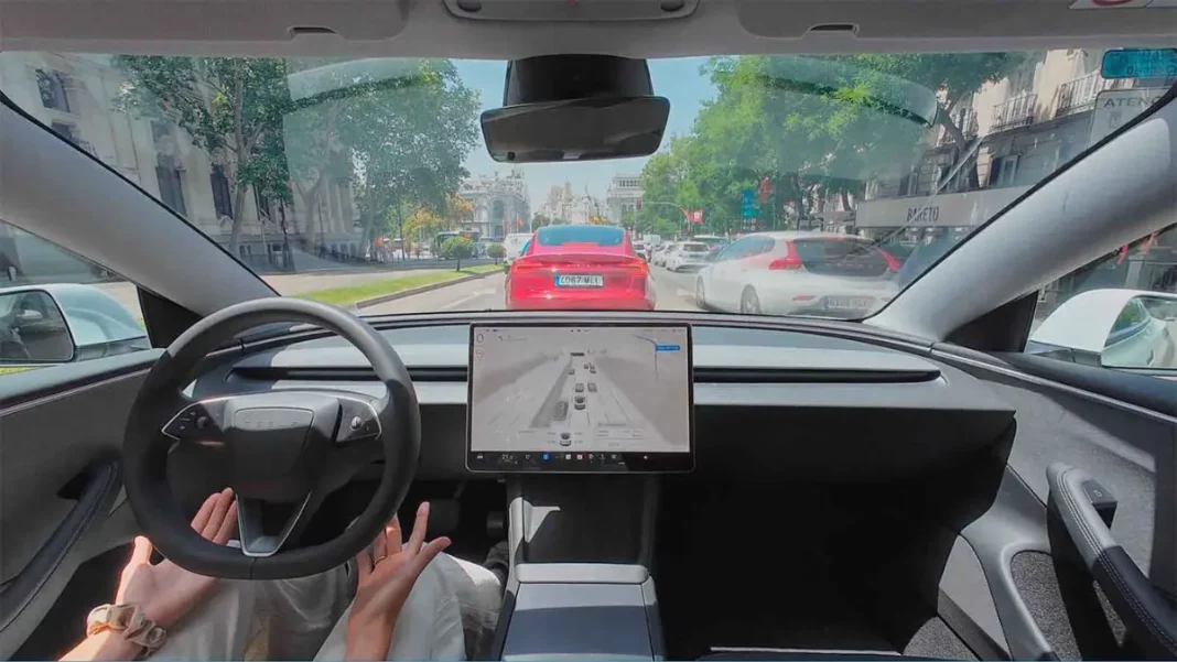 tesla autónomo en madrid